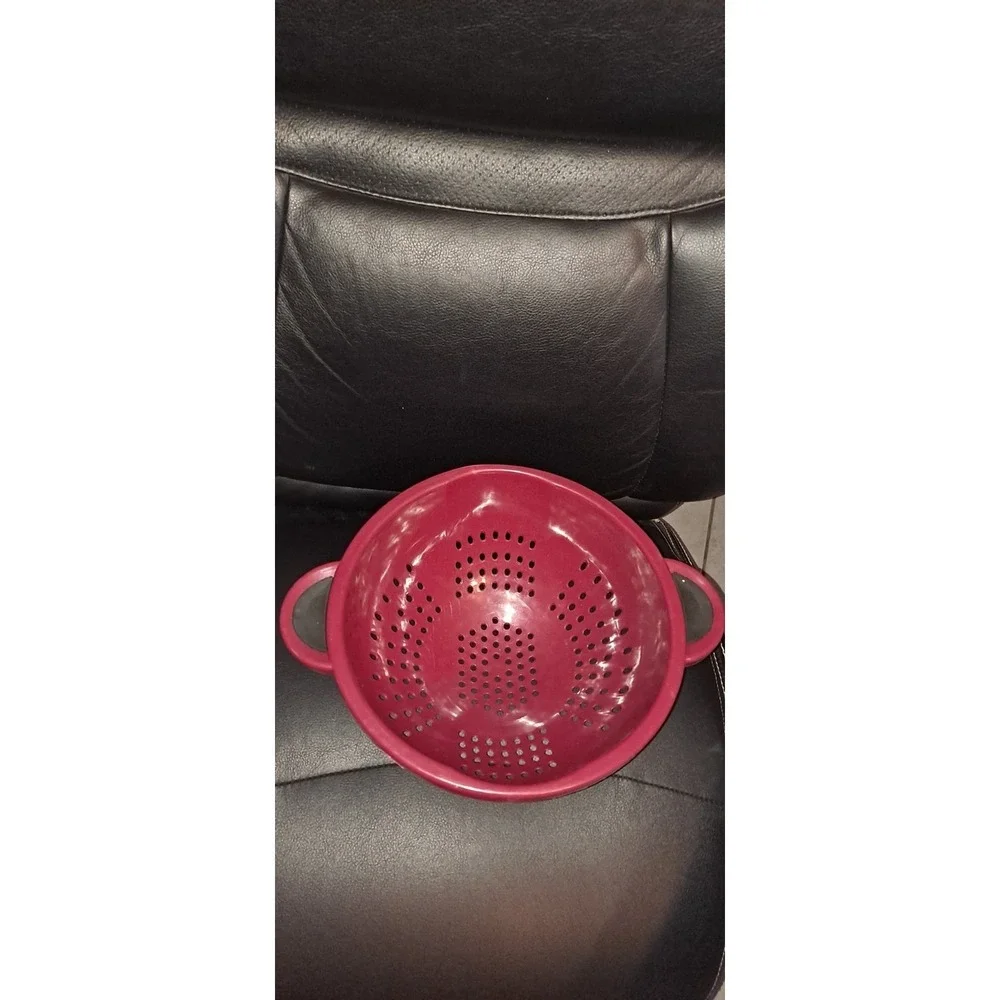 Farberware Red Colander With Soft Grip‎ Handles 5 Qt Drainer
